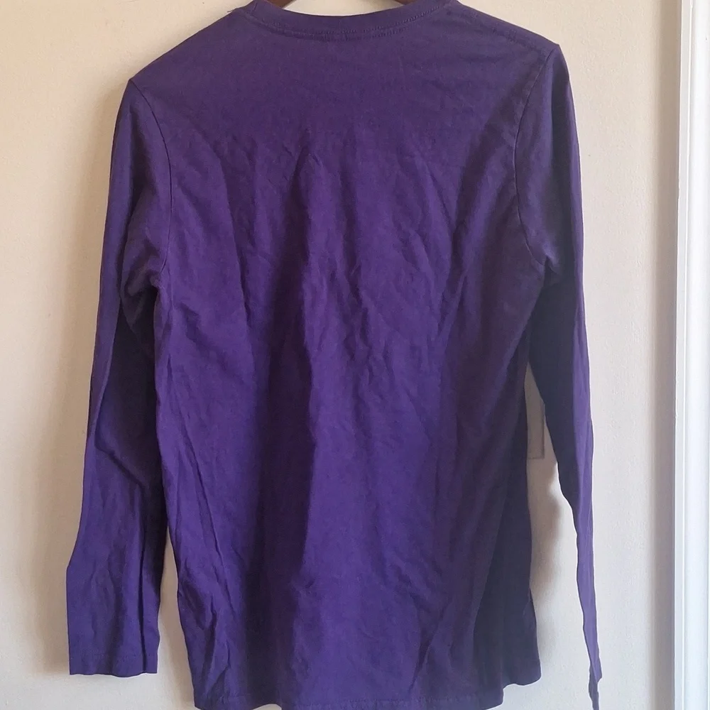 Baltimore Ravens Youth Purple Long Sleeve Shirt Size XL - Picture 4 of 5